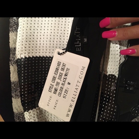 NWT ELLIATT SEQUIN SKIRT - Picture 6 of 6